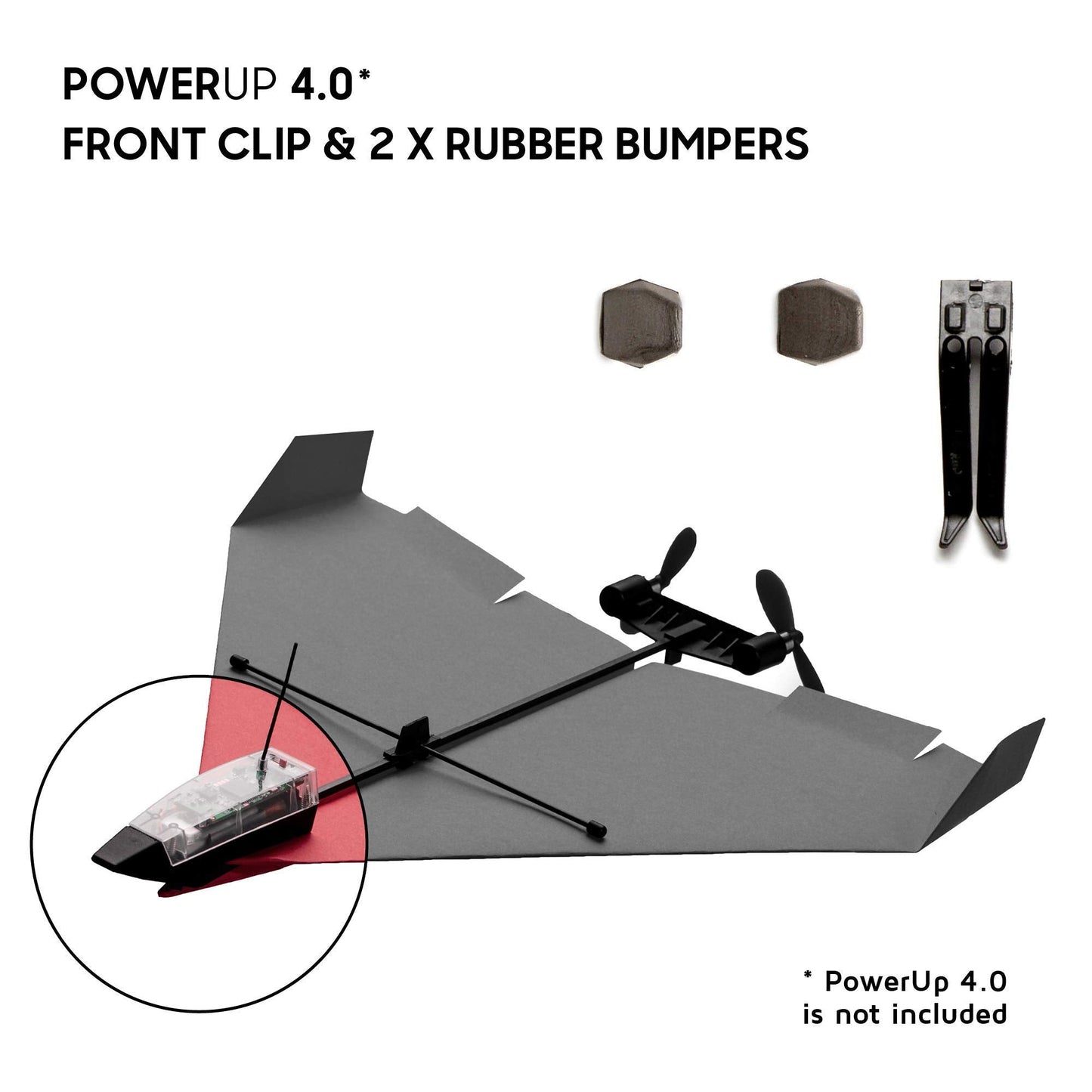 POWERUP Spare Parts Kit 4.0 — Extra Parts for The 4.0 Flying Smartphone-Powered Paper Plane Kit
