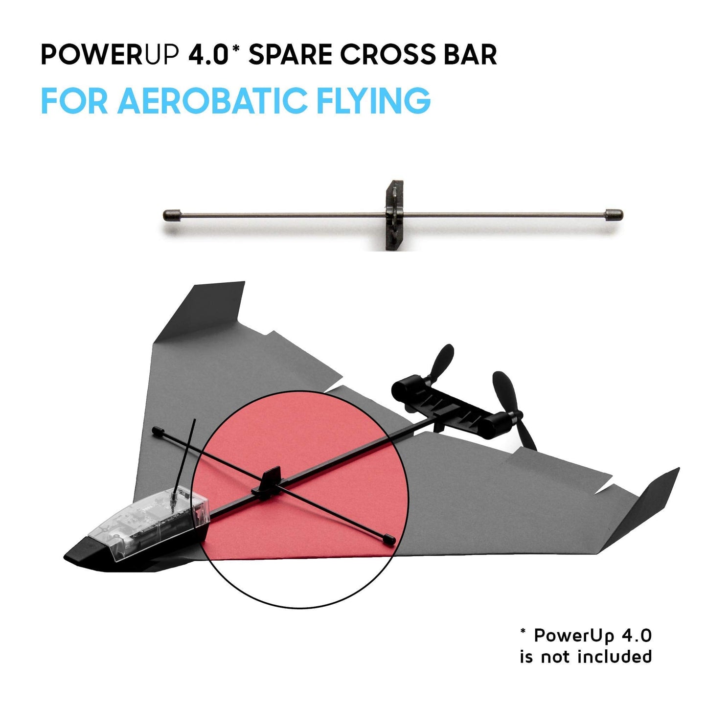 POWERUP Spare Parts Kit 4.0 — Extra Parts for The 4.0 Flying Smartphone-Powered Paper Plane Kit