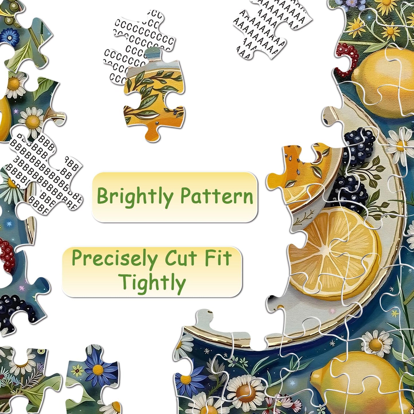PPuzzling Flower Teacup Puzzle 1000 Pieces – Vintage Teacups, Wildflower Garden Jigsaw