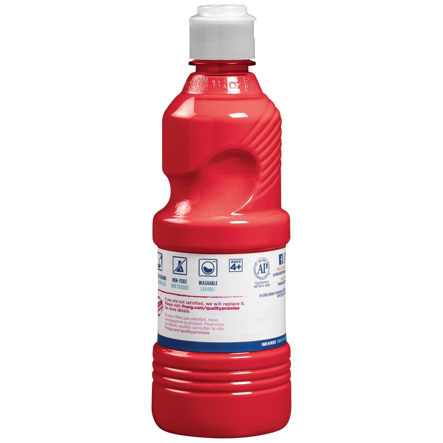 Prang Washable Tempera Paint - Red, 16 Oz | Ready-to-Use, Non-Toxic Kids Paint