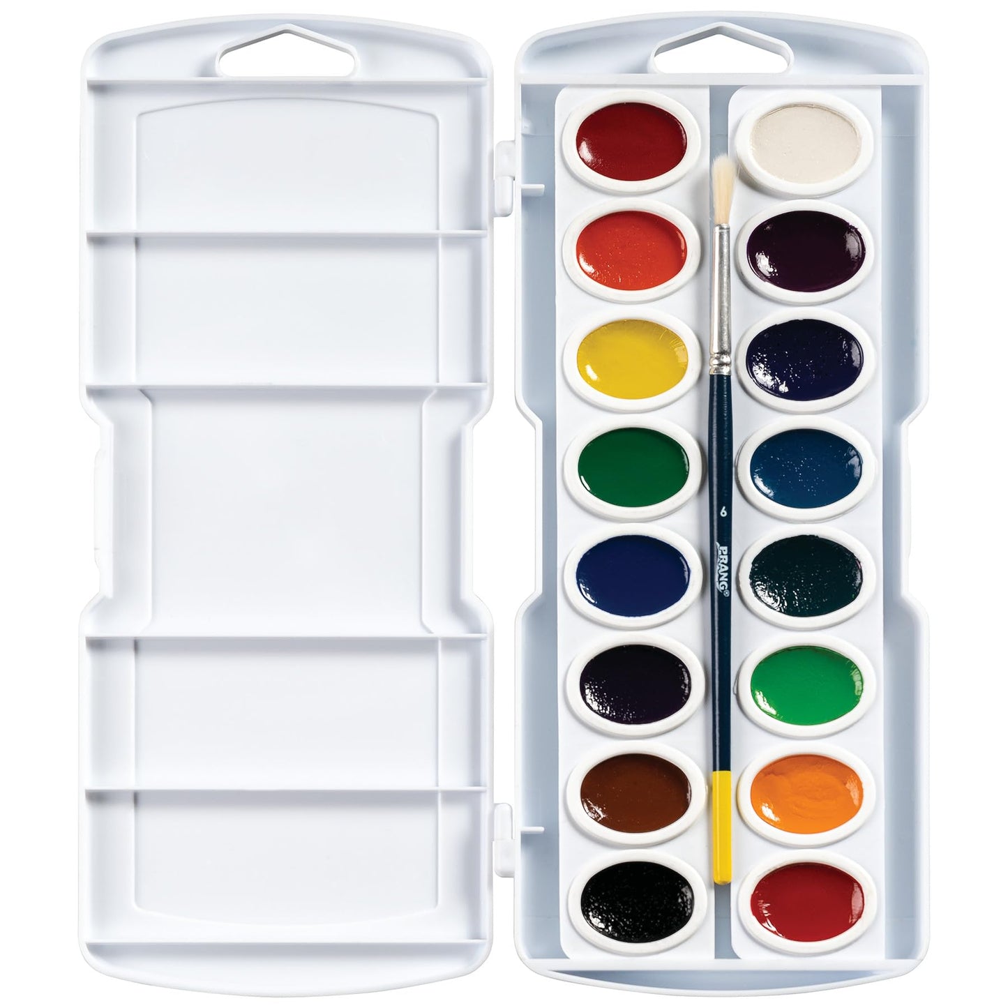 Prang Oval Pan Watercolor Set – 16 Colors, Refillable Pans, AP-Certified Non-Toxic