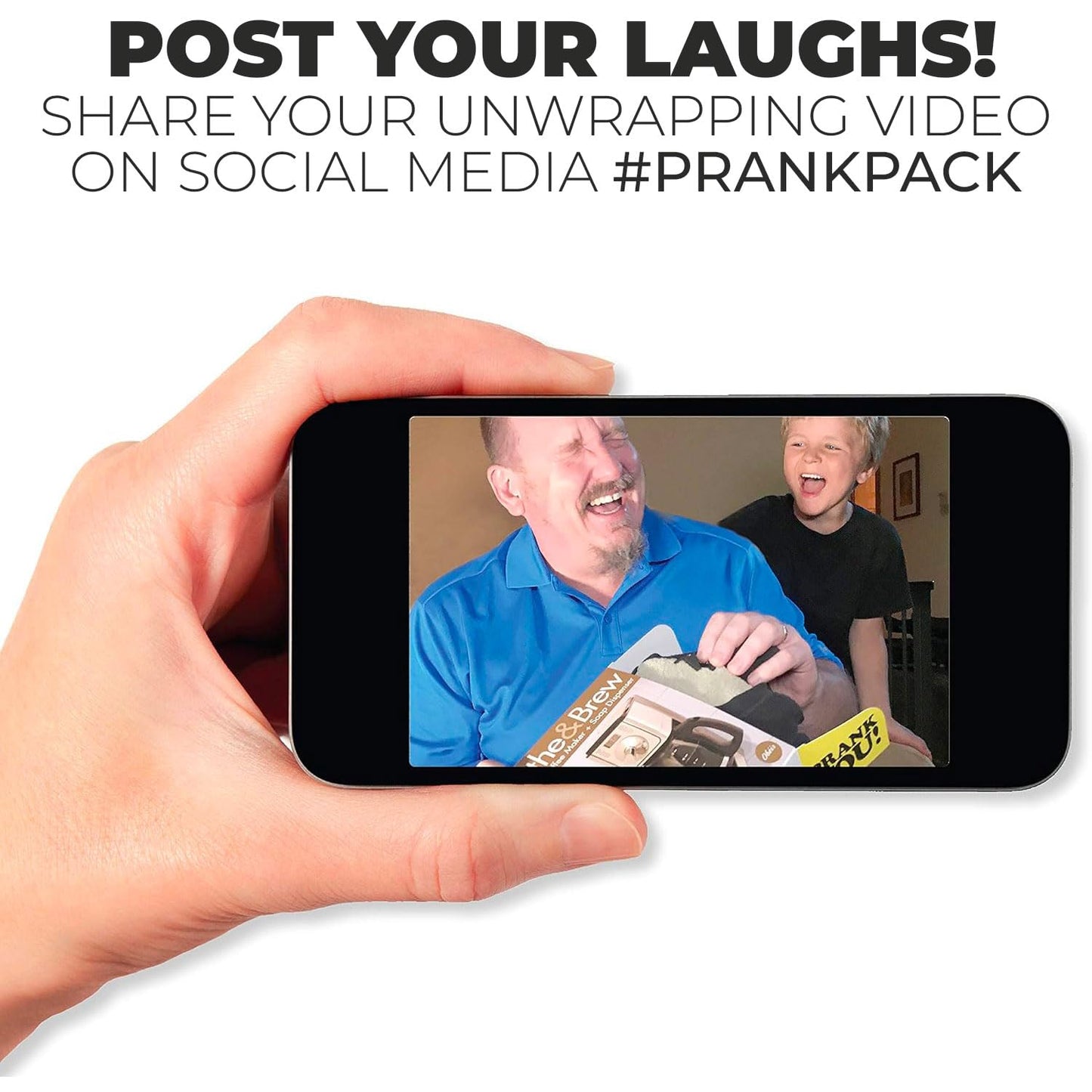 Prank-O Cargo Socks Prank Gift Box by Prank Pack – Empty Gag Box for White Elephant & Secret Santa