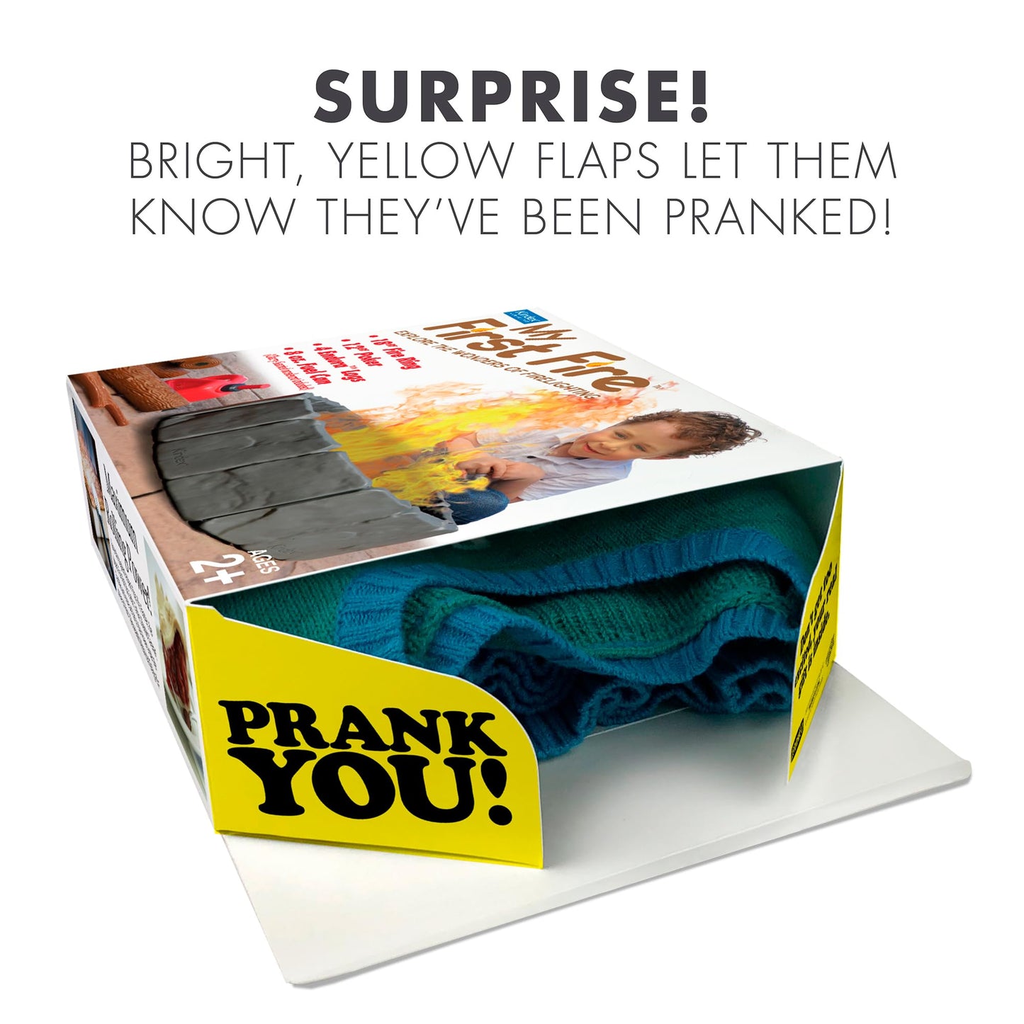 Prank-O My First Fire by Prank Pack | Hilarious Empty Gift Box for White Elephant & Gift Exchanges