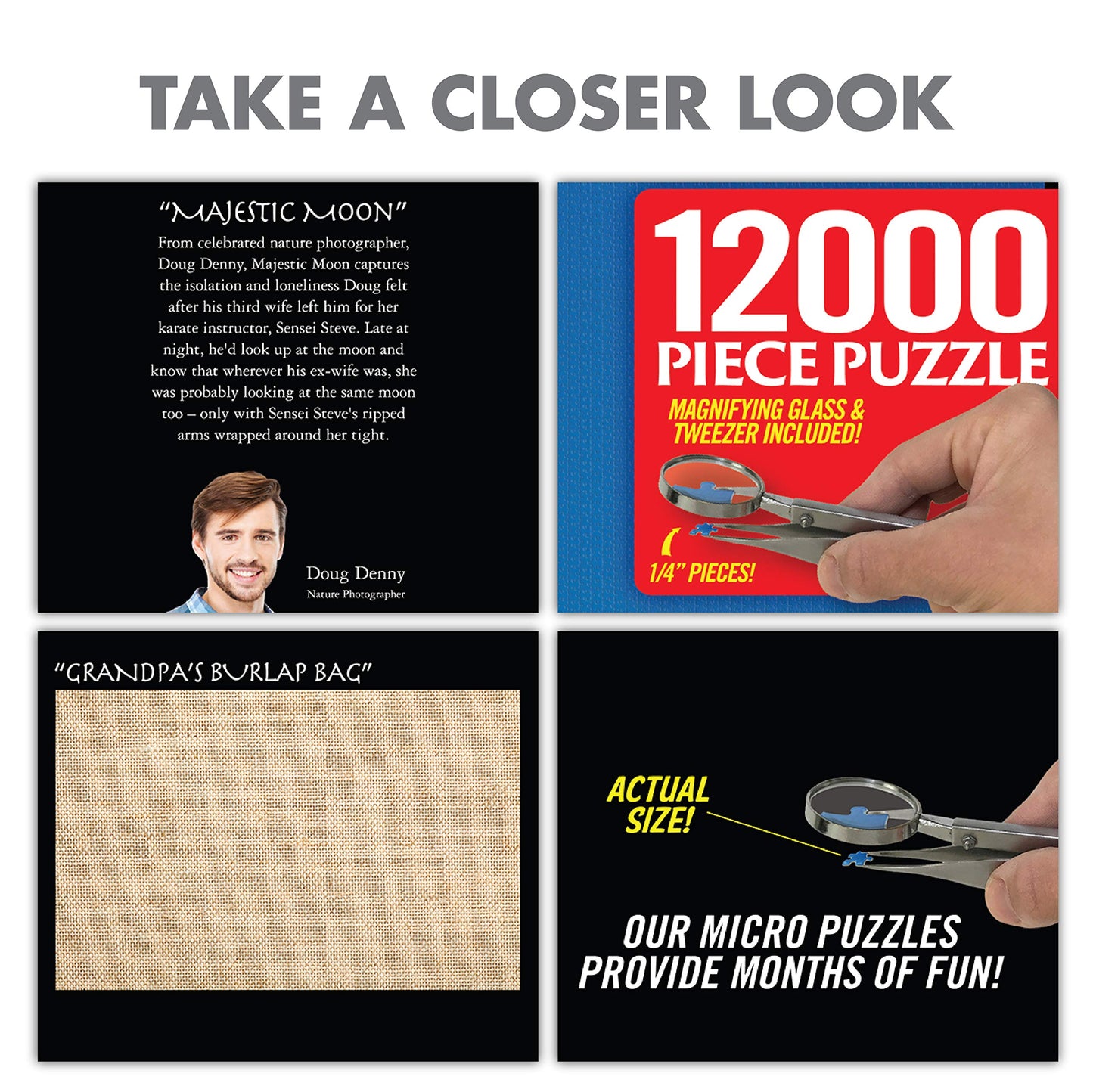 Prank-O 12,000-Piece Puzzle Prank Box | White Elephant Gag Gift for Holidays - As Seen on Shark Tank