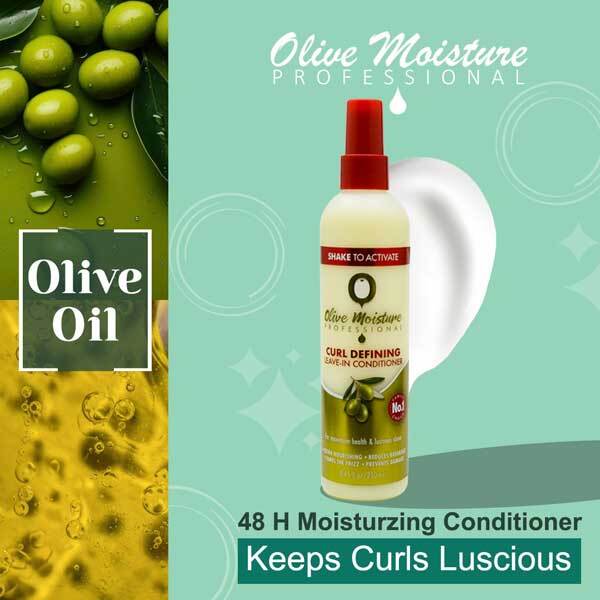 Olive Moisture Curl Defining Leave-In Conditioner for Frizz-Free, Hydrated Curls 250 ml/8.45 oz