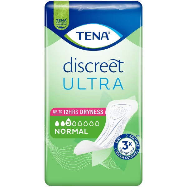 Tena Discreet Ultra Pad Normal Incontinence Pads 128pack, New but open, scruffy box
