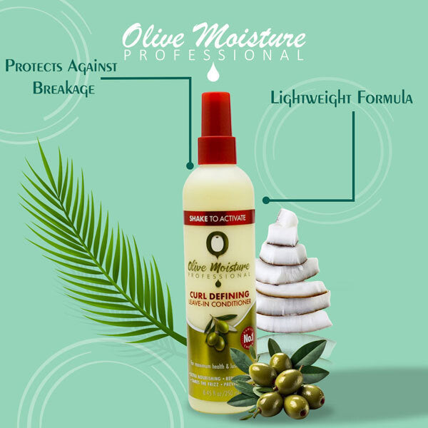 Olive Moisture Curl Defining Leave-In Conditioner for Frizz-Free, Hydrated Curls 250 ml/8.45 oz
