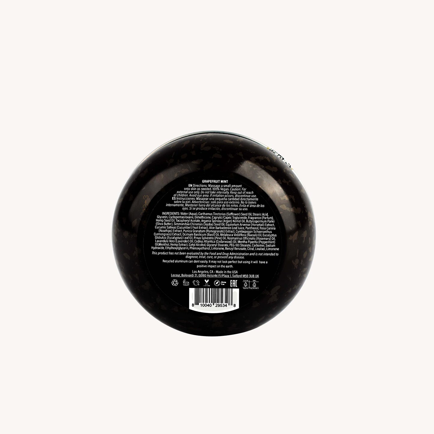 Premium Hemp Daily Intensive Cream – Hemp Cream with Essential Oils | Vegan, Organic, Grapefruit Mint | 5.0 oz