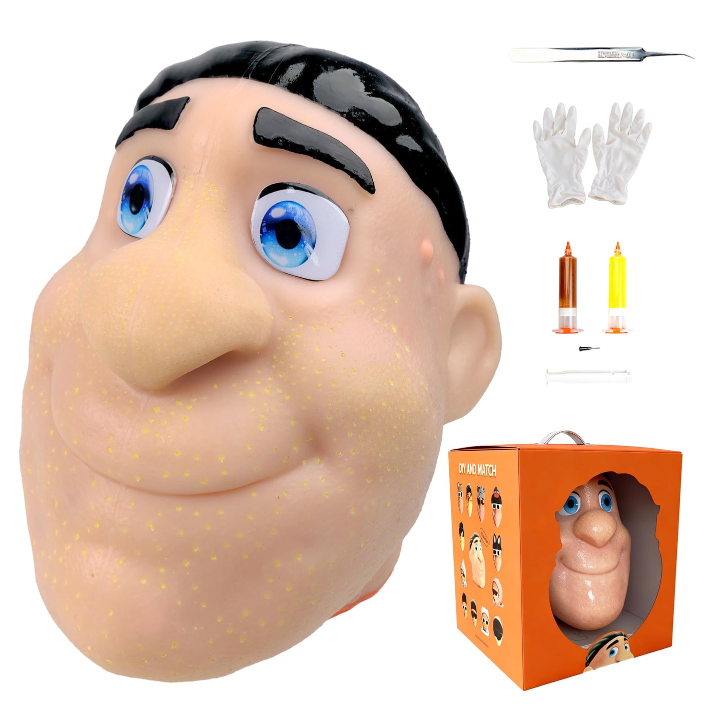 2026 Premium Pack Refillable Pimple Popping Toy — Big Head Squeeze for Stress Relief