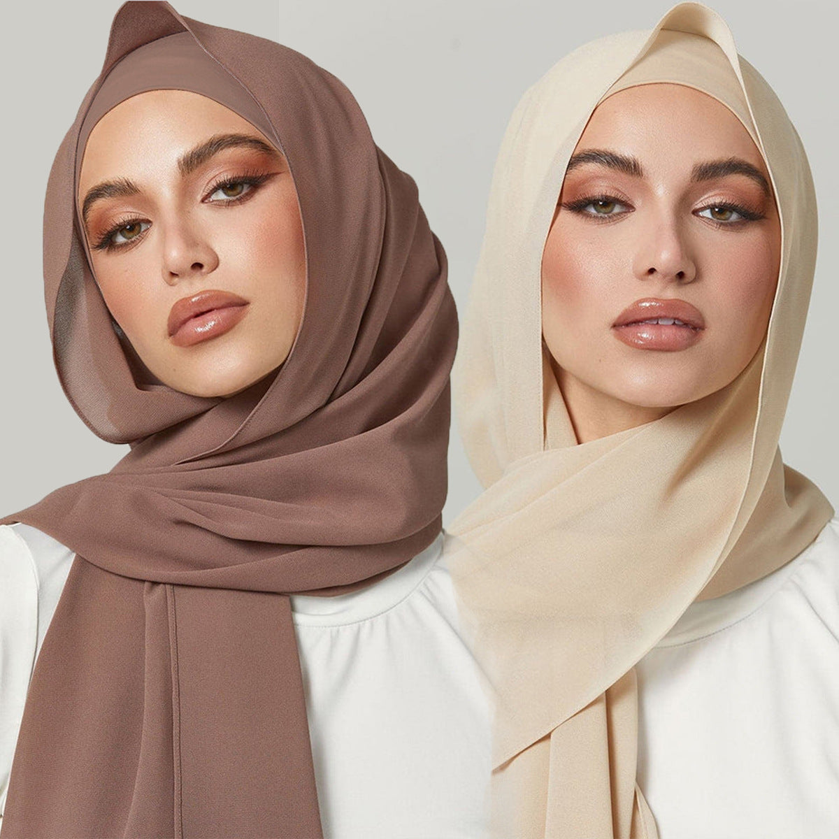 Premium Quality Pearl Chiffon Scarf
