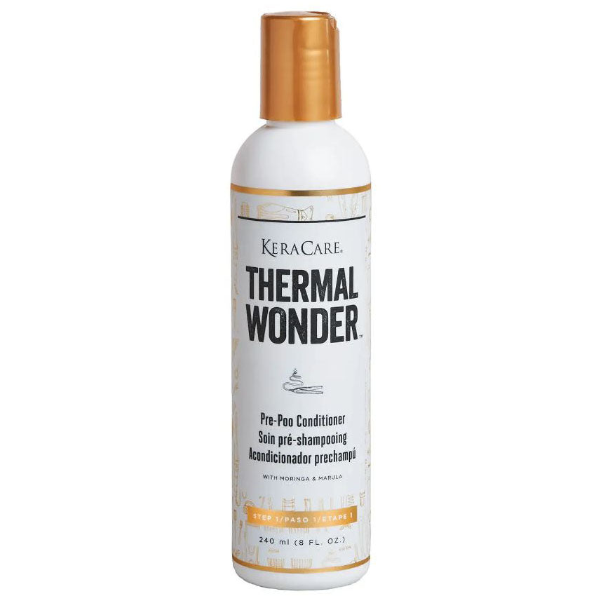 Keracare Thermal Wonder Pre-Poo Conditioner 8 oz / 237 ml - For Deep Moisturization & Scalp Rejuvenation