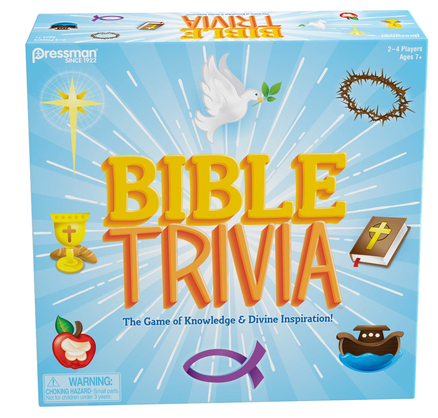 Bible Trivia by Pressman – Family Knowledge Game for 2–4 Players