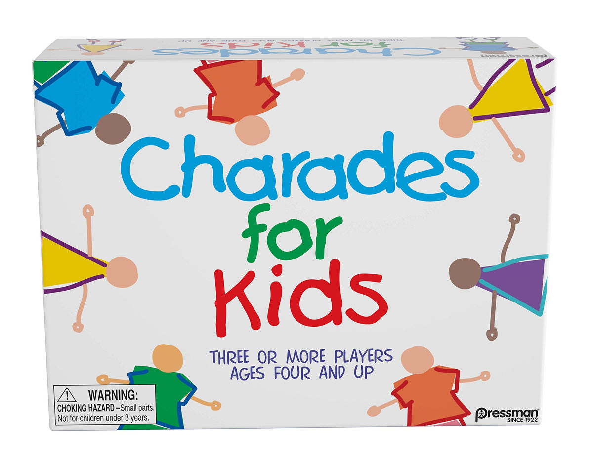 Pressman Charades for Kids – No Reading Required Family Game (5 in)