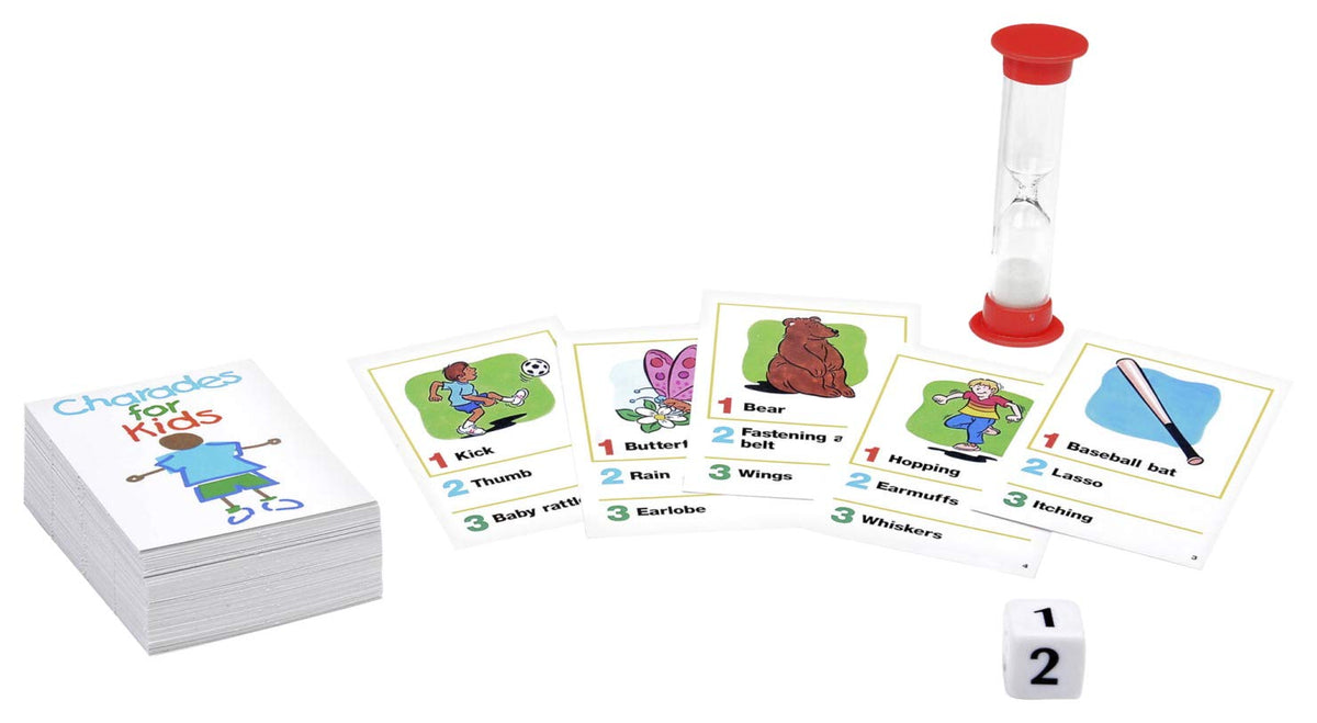 Pressman Charades for Kids – No Reading Required Family Game (5 in)