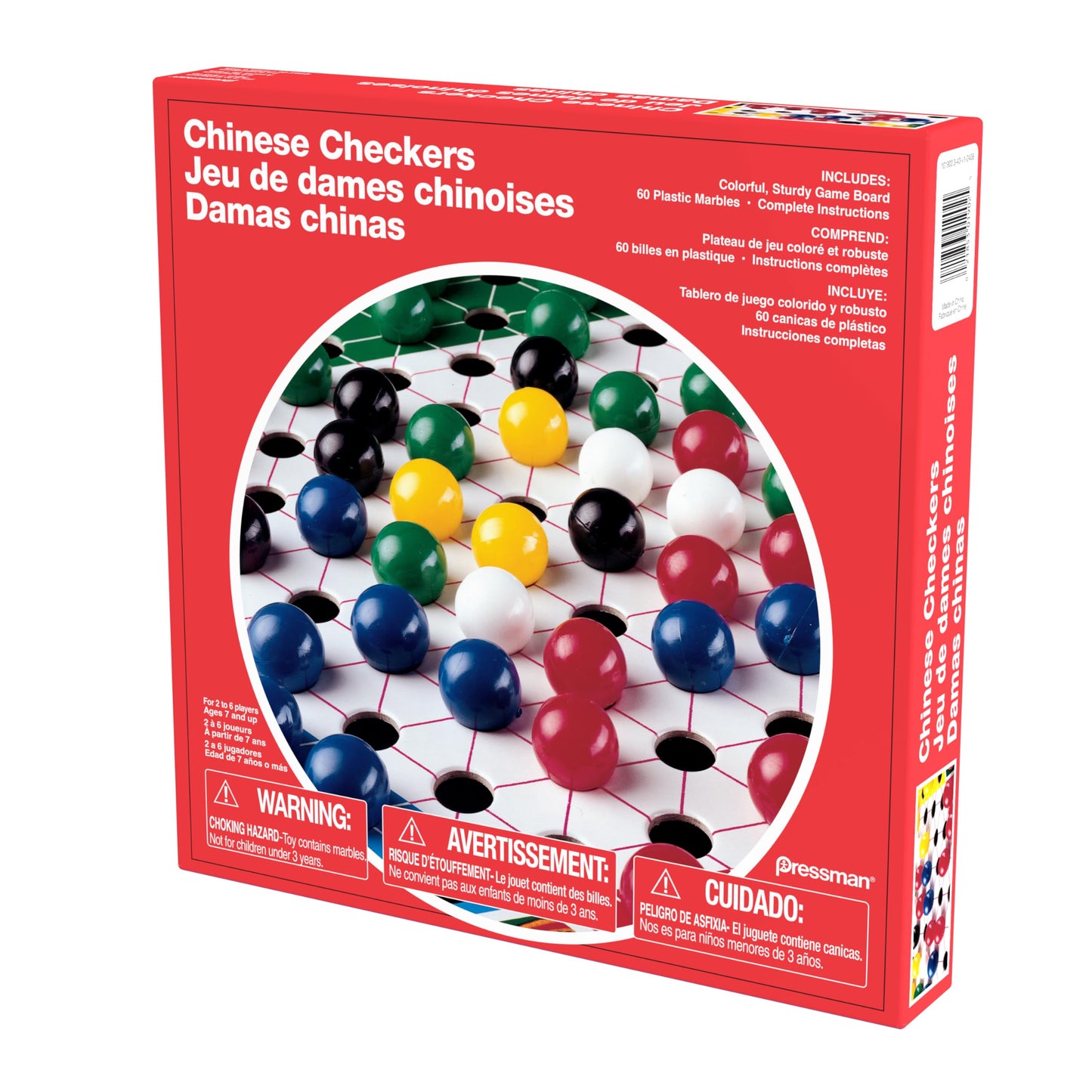Pressman Chinese Checkers – Classic Strategy Board Game for 2-6 Players | Ages 7+