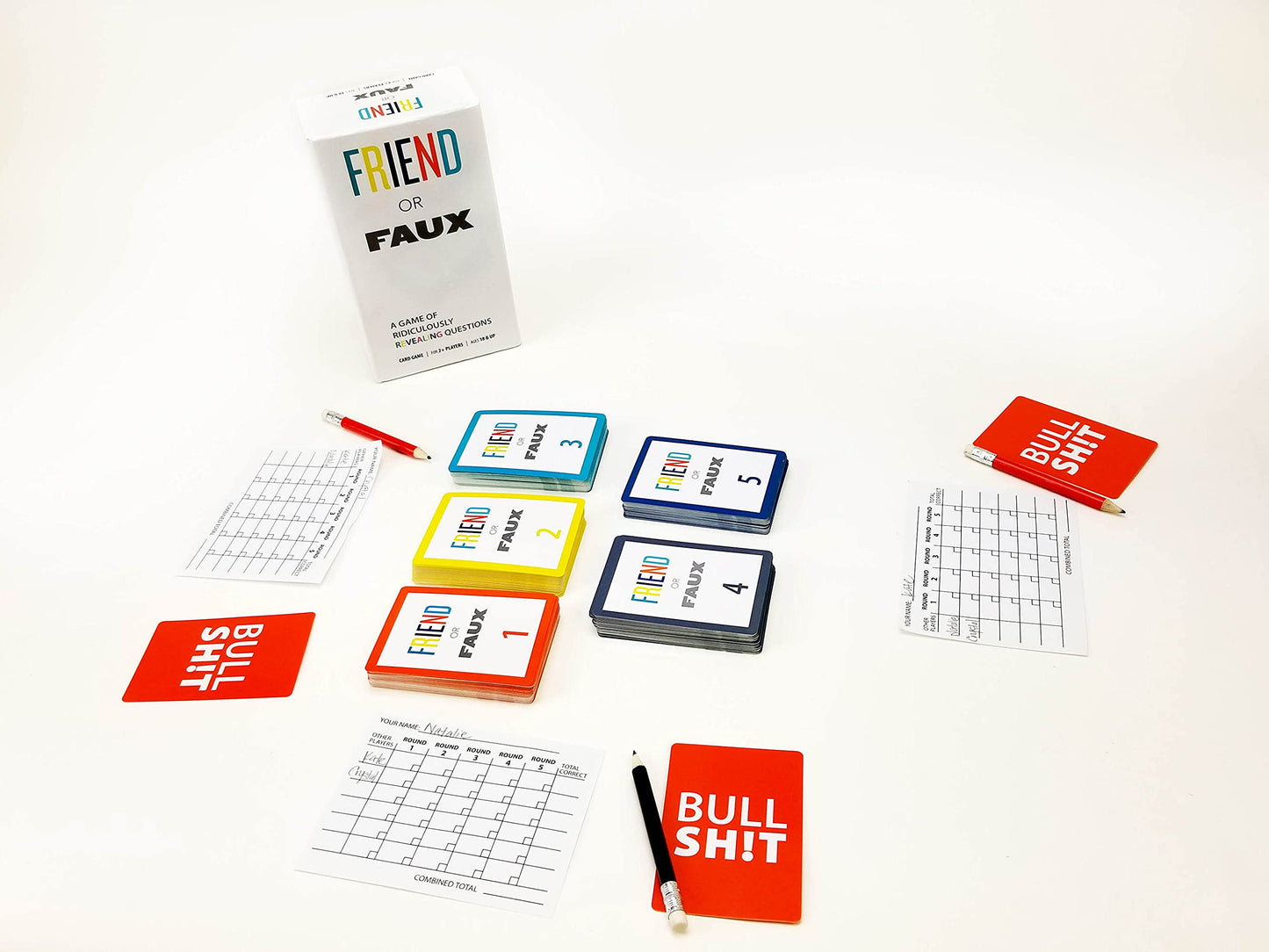 Pressman Friend or Faux: Adult Party Game with 250 Revealing Questions