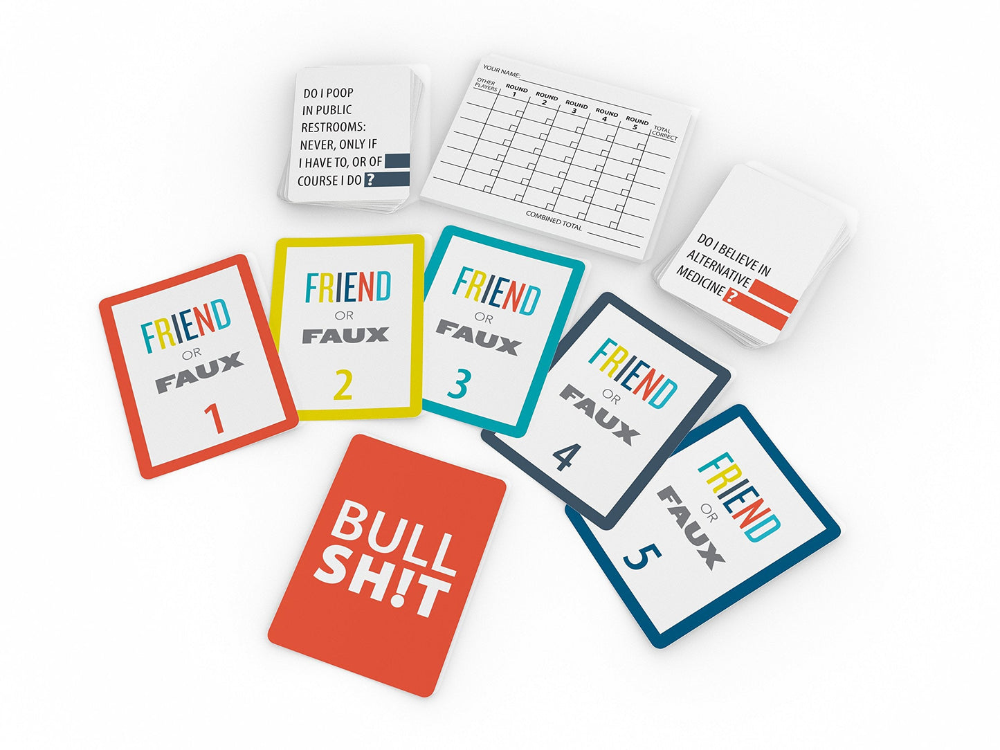 Pressman Friend or Faux: Adult Party Game with 250 Revealing Questions