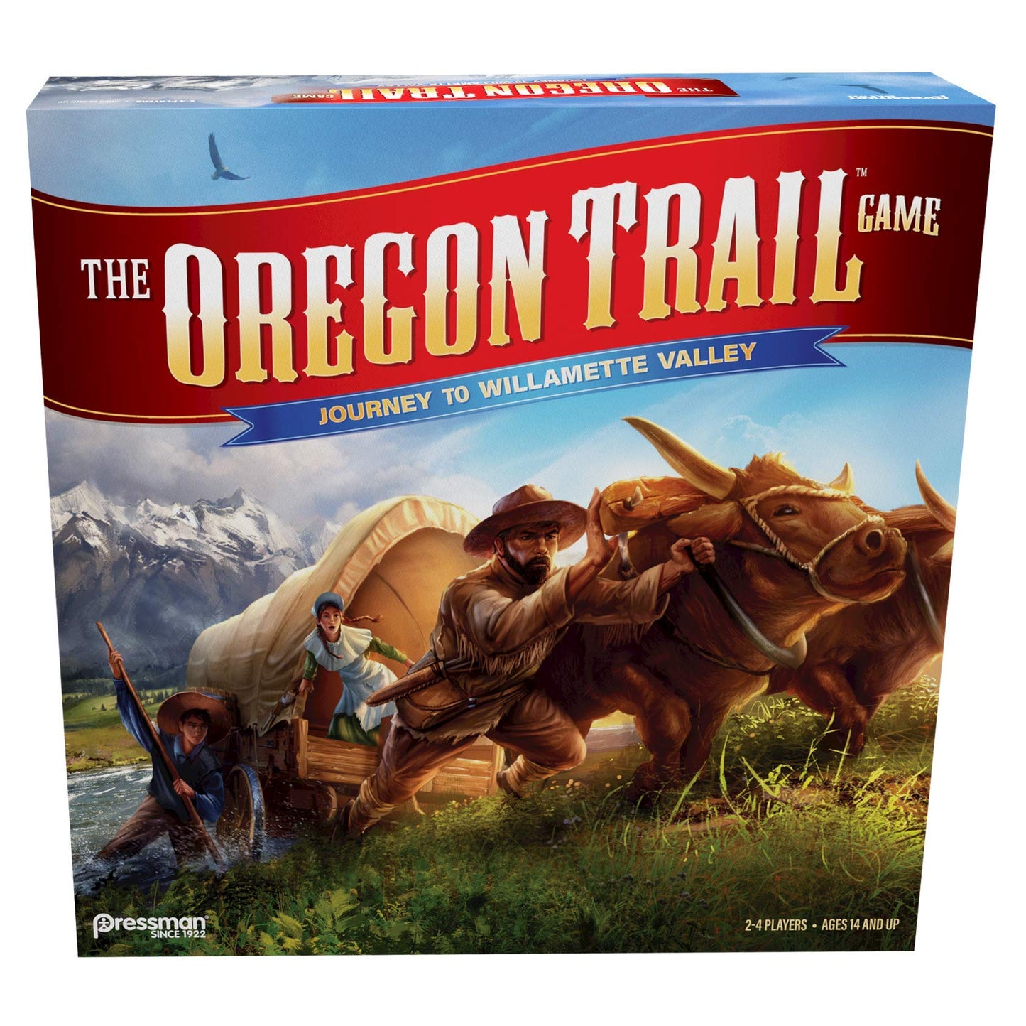 Pressman The Oregon Trail: Journey to Willamette Valley - Family Strategy Board Game