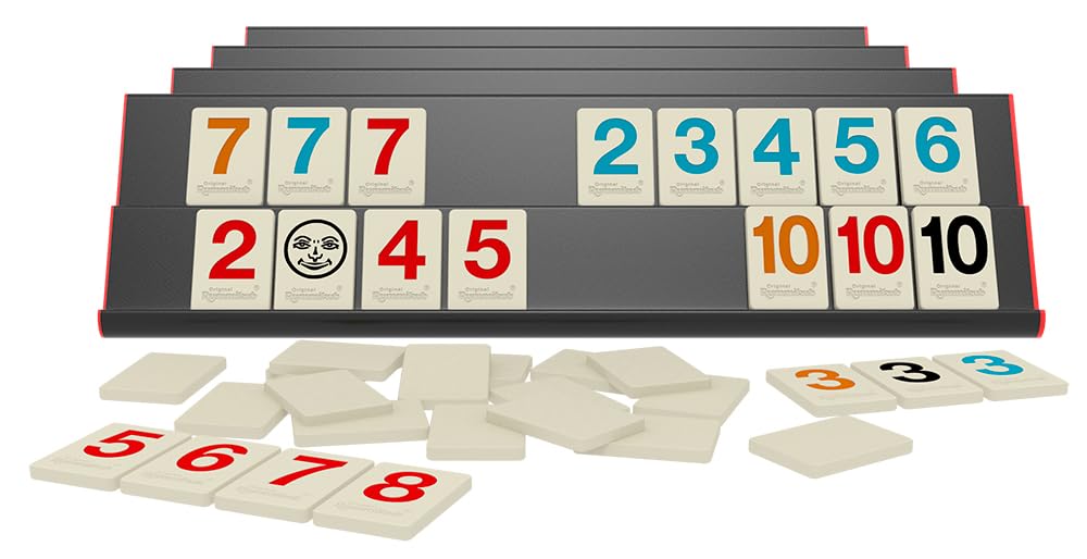 Pressman Rummikub Premium Edition – Engraved Tiles, Racks & Storage Bag