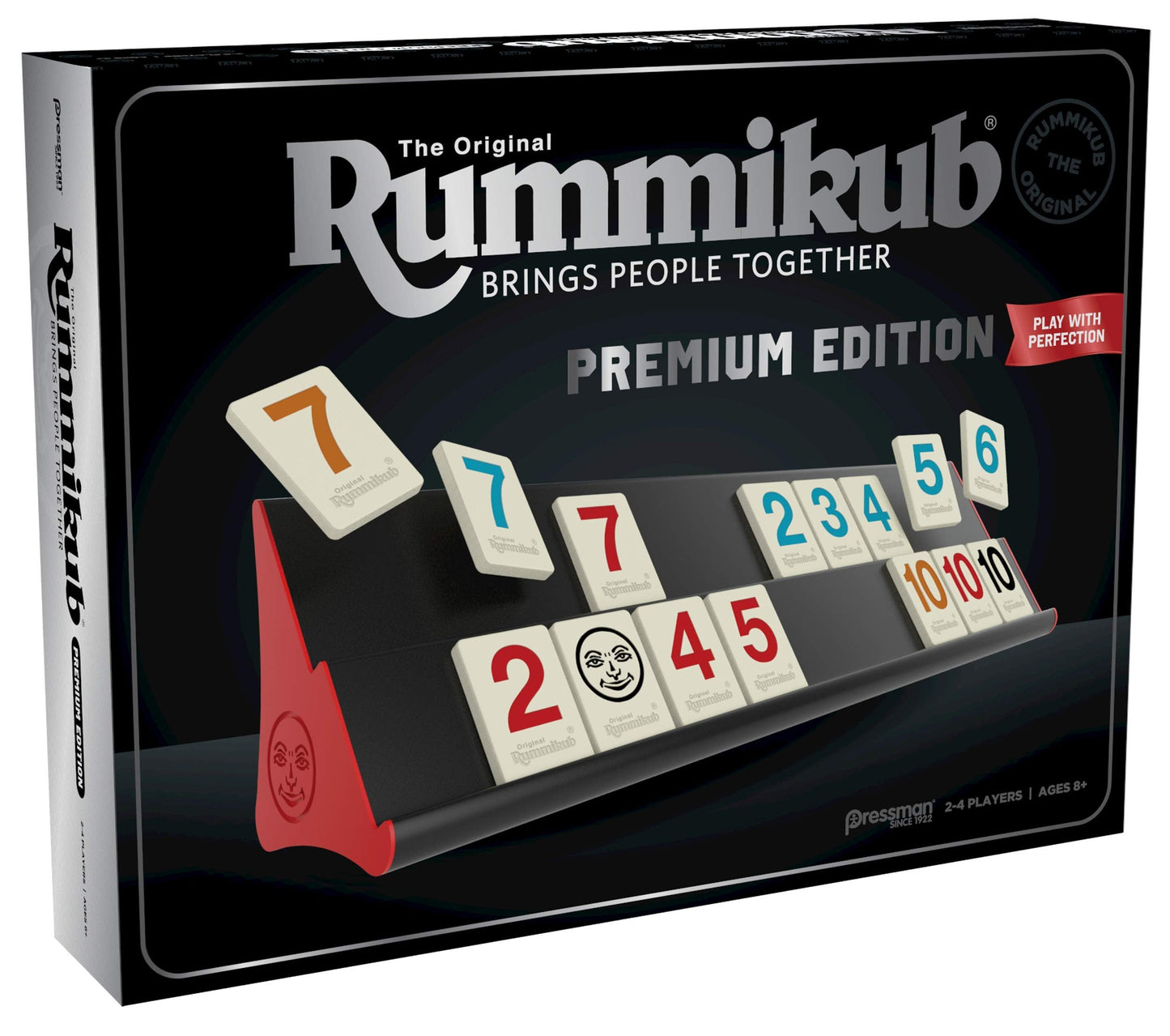Pressman Rummikub Premium Edition – Engraved Tiles, Racks & Storage Bag