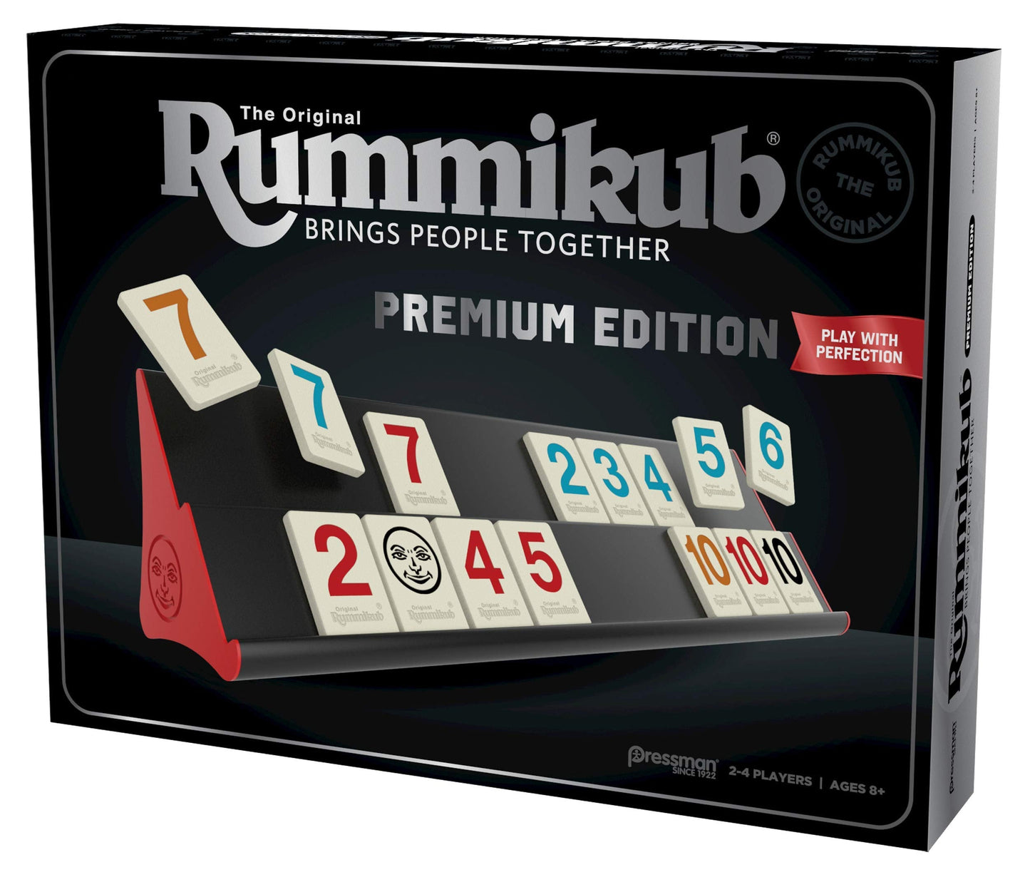 Pressman Rummikub Premium Edition – Engraved Tiles, Racks & Storage Bag