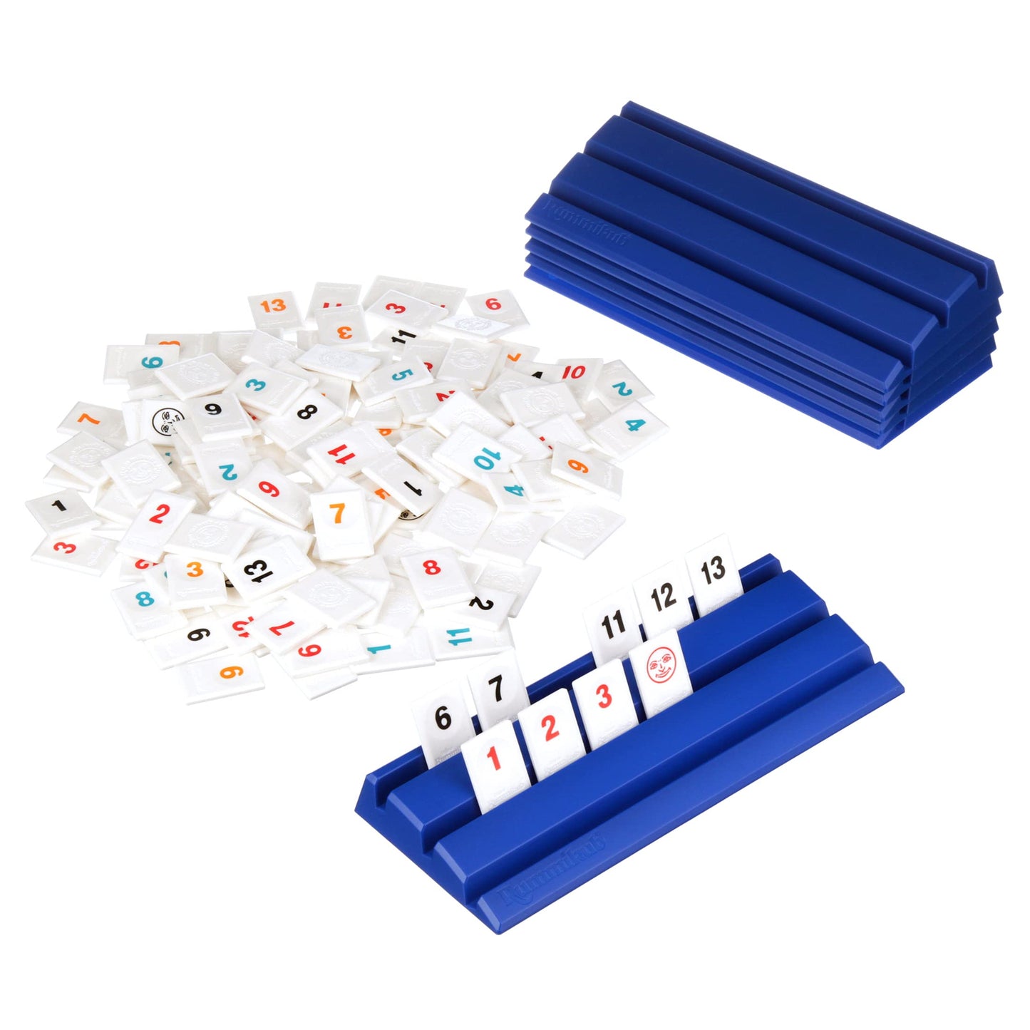 Rummikub Six Player Edition by Pressman – Classic Rummy Tile Game for 2–6 Players (Blue)