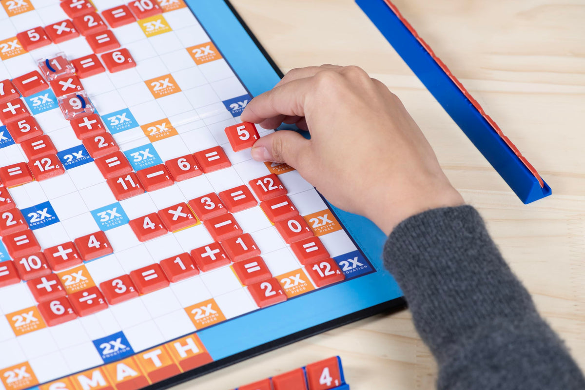 Pressman SMATH - The Crossword-Style Math Game for 2-4 Players (Ages 6+)