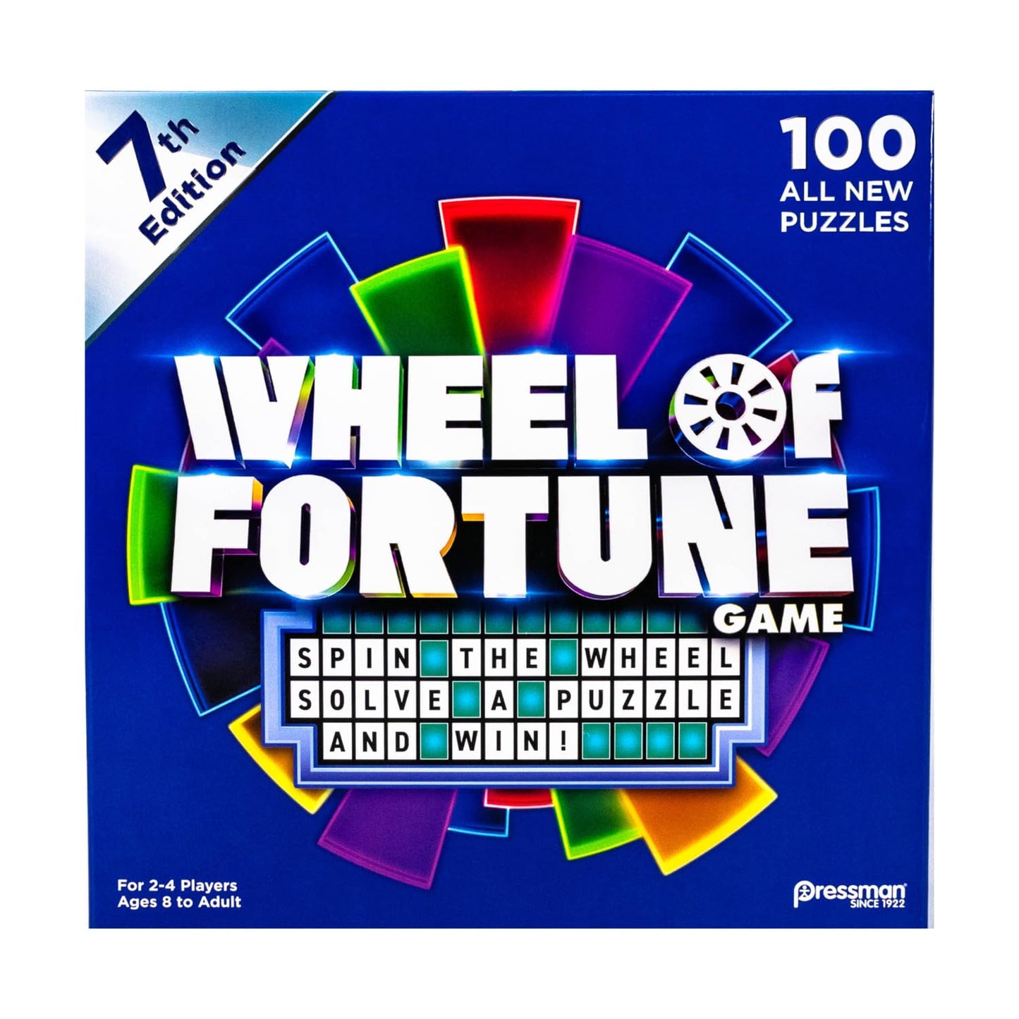 Pressman Wheel of Fortune Game 7th Edition – Spin, Solve, Win