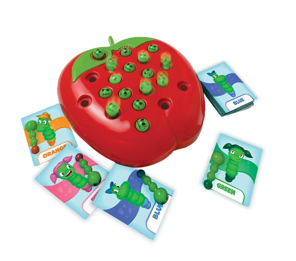 Pressman Wiggly Worms Game - Color Matching Memory for Preschoolers, Ages 4+