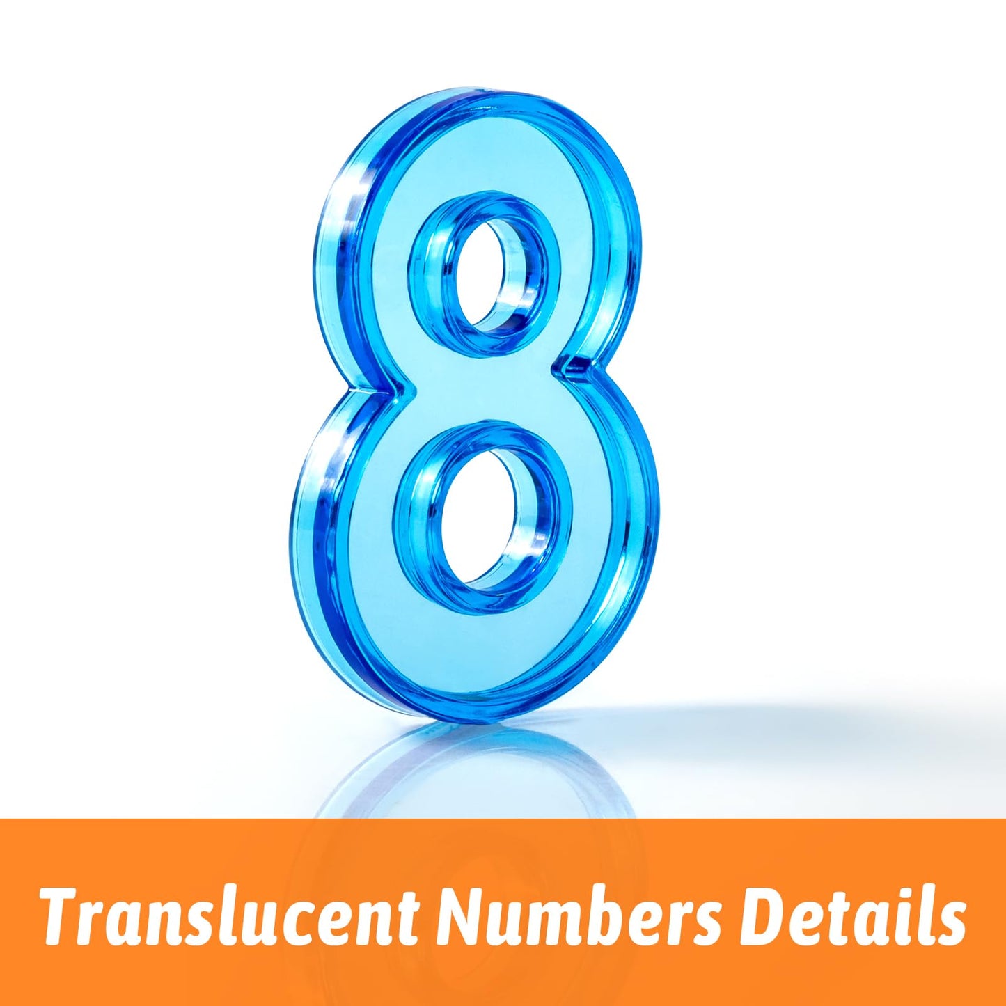 PreTrans 48 Pcs Numbers & Symbols Set – Light Table Math