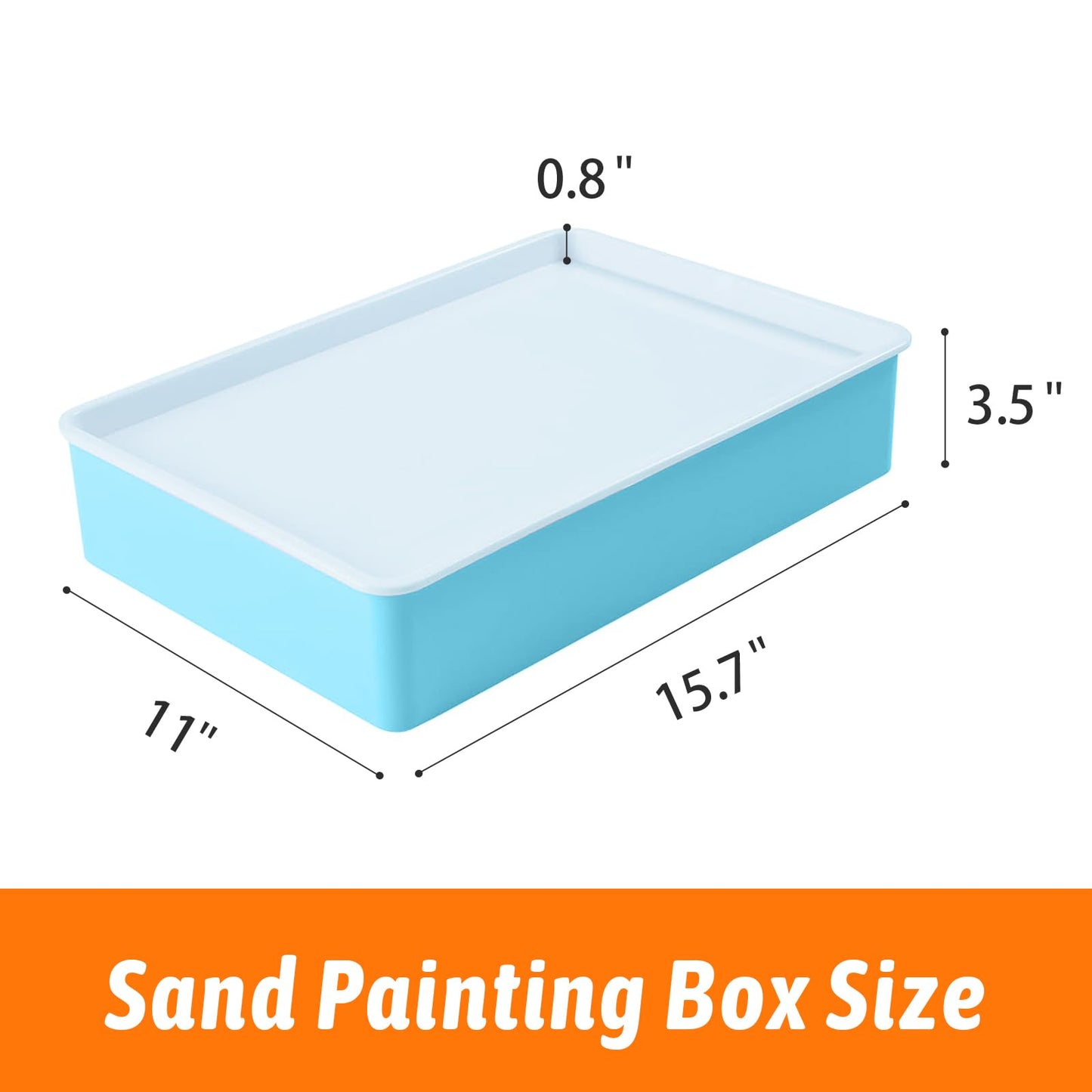 PreTrans Sand Painting Light Box – Kids Light Table with 3 Color Temperatures & 10 Brightness Levels (Purple)