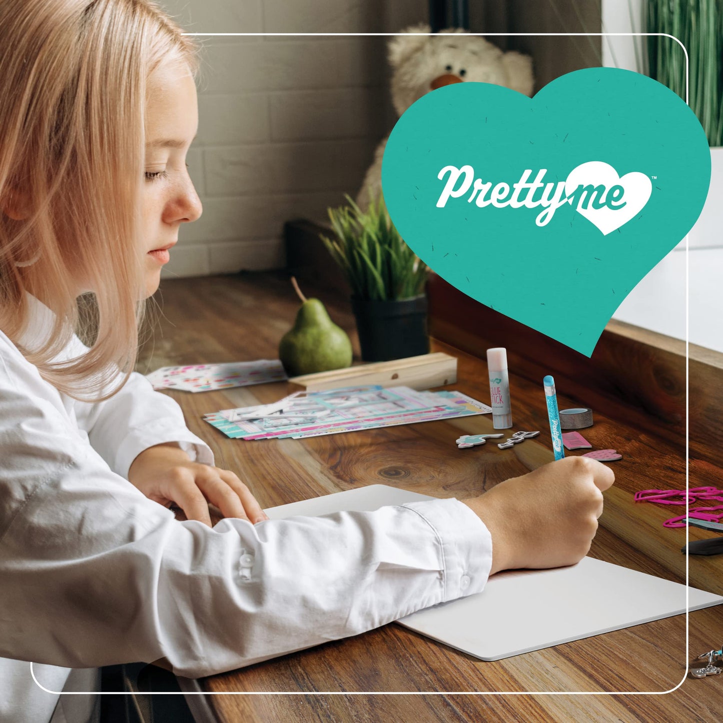 Pretty Me DIY Journal Kit for Girls — Creative Scrapbook & Diary Set for Tweens