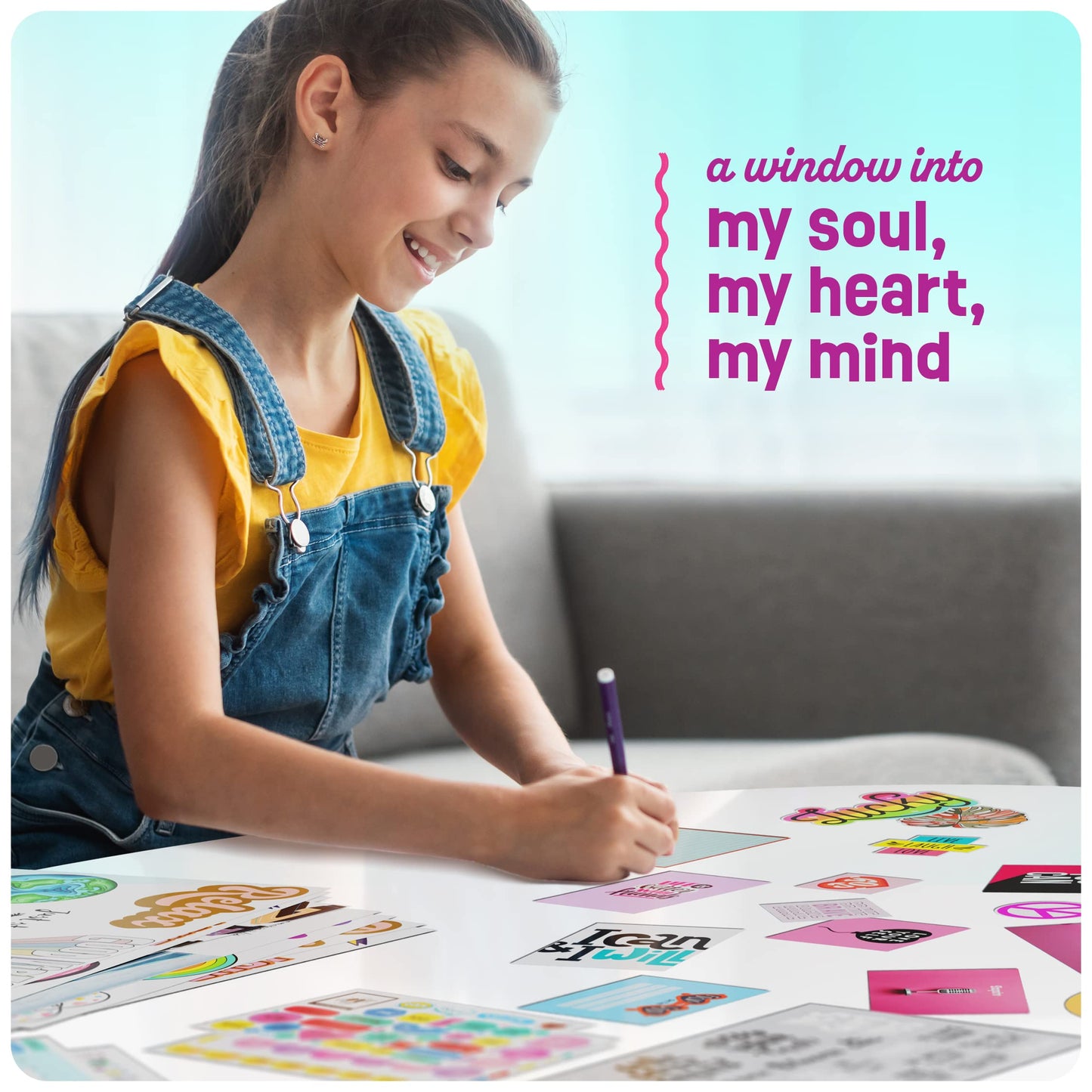 Pretty Me Wall Collage Kit for Teens & Tweens | DIY Bedroom Decor & Gift Idea