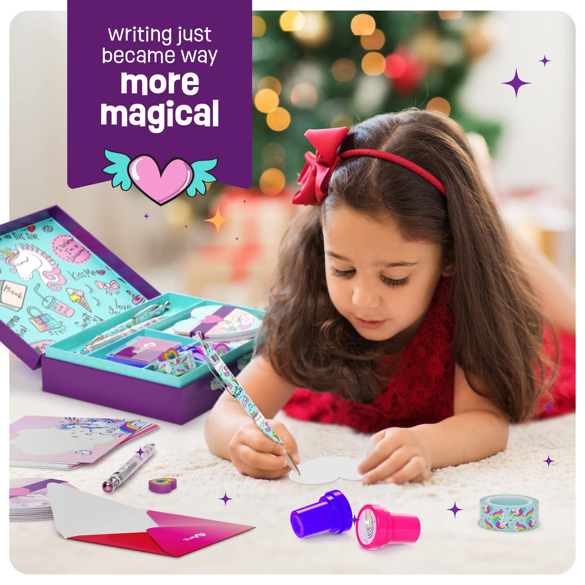 Pretty Me Unicorn Stationery Set for Kids – Gift for Girls Aged 6–12