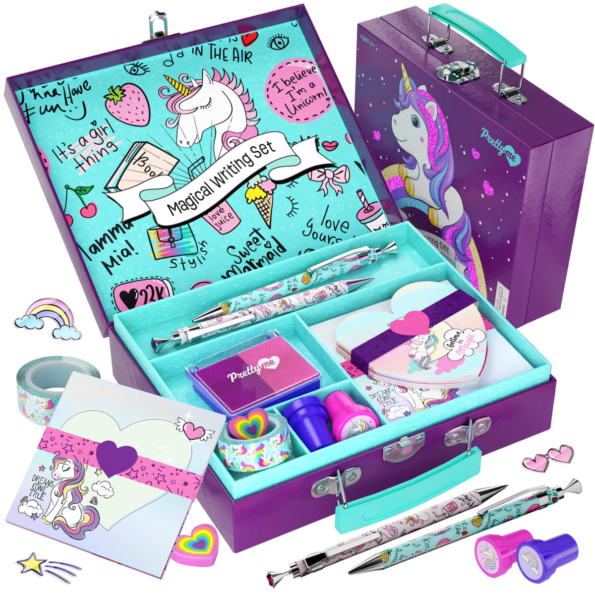 Pretty Me Unicorn Stationery Set for Kids – Gift for Girls Aged 6–12