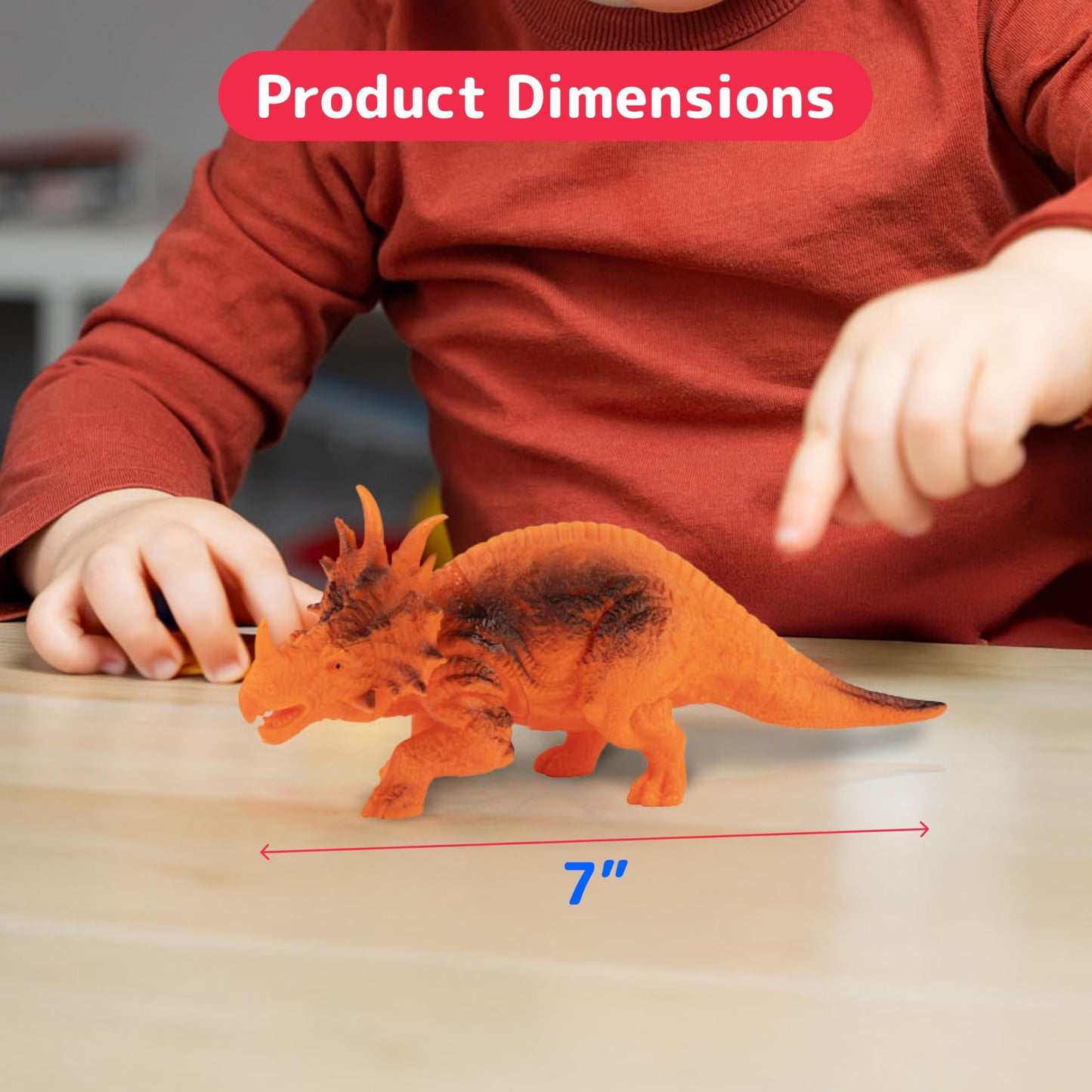PREXTEX Dinosaur Toys for Kids 3-5 – 12 Dinosaur Figures with Sound Book