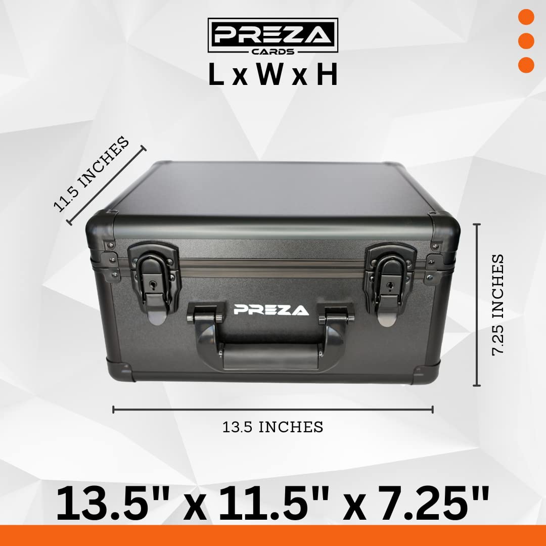 PREZA Graded Card Storage Box Black – Premium Slab Case for PSA/BGS Cards