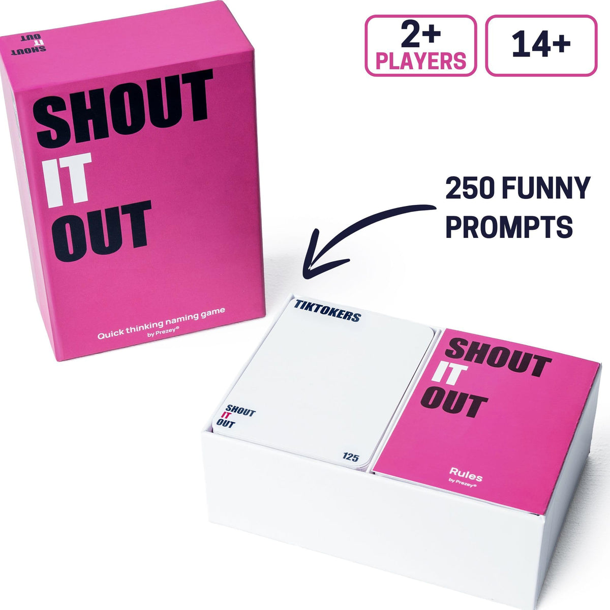 Prezey Shout It Out: 250 Funny Card Games for Family Game Night