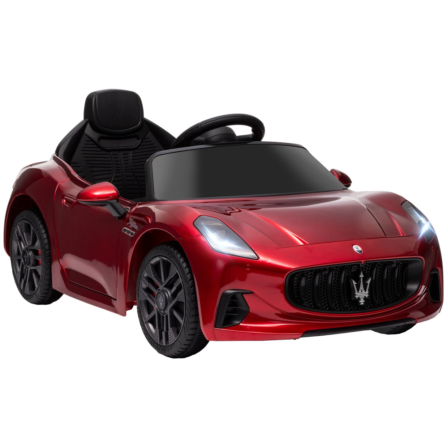 AIYAPLAY 12V Kids Electric Car, Maserati Turismo Folgore Lincesed Ride on