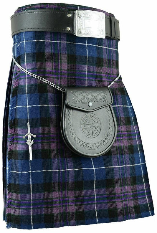 8 Yard Pride Of Scotland Scottish Men's Traditional Highland Dress Tartan Demand Kilt