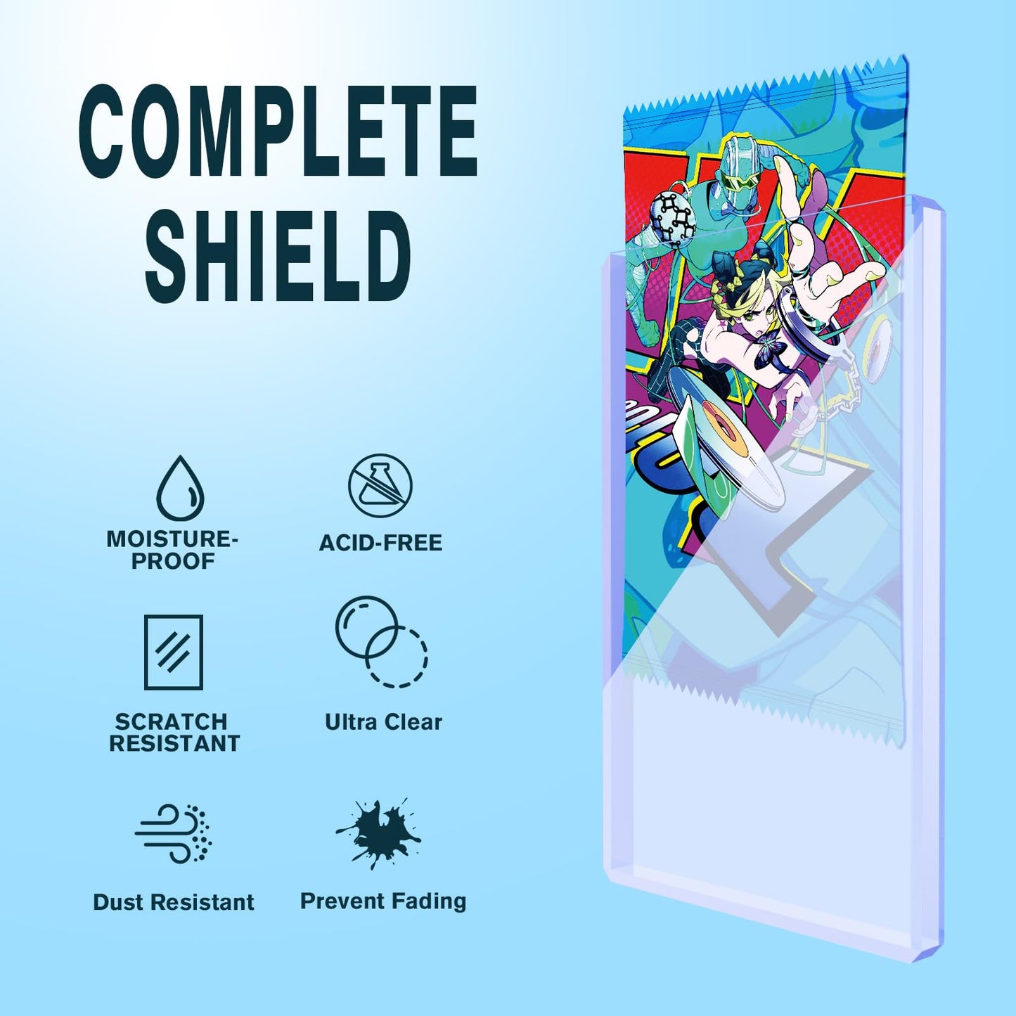 Prilino 30-Pack Booster Pack Toploaders – Premium, Ultra-Clear Card Protectors