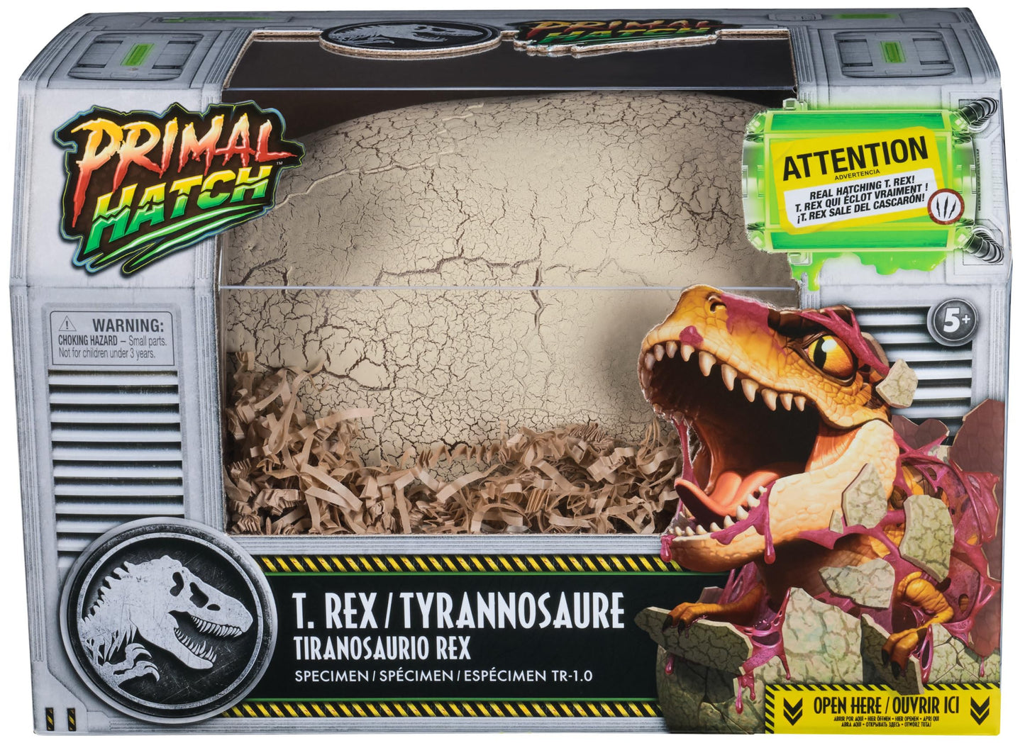 Primal Hatch Jurassic World Interactive T-Rex Toy – Hatch & Train with 100+ Sounds