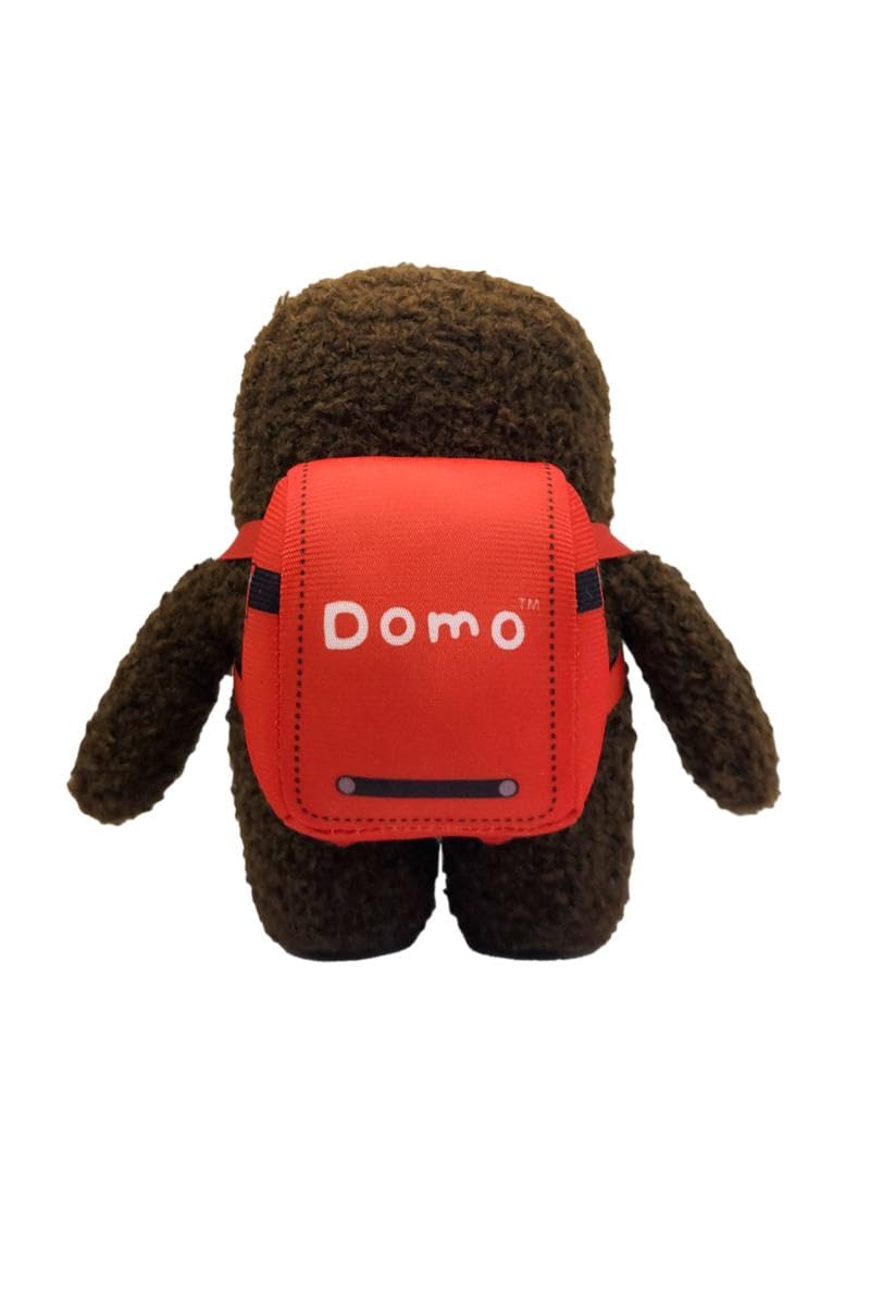 Prime Collectibles Domo 6.5 Inch Plush with Backpack – Official Collectible Soft Toy