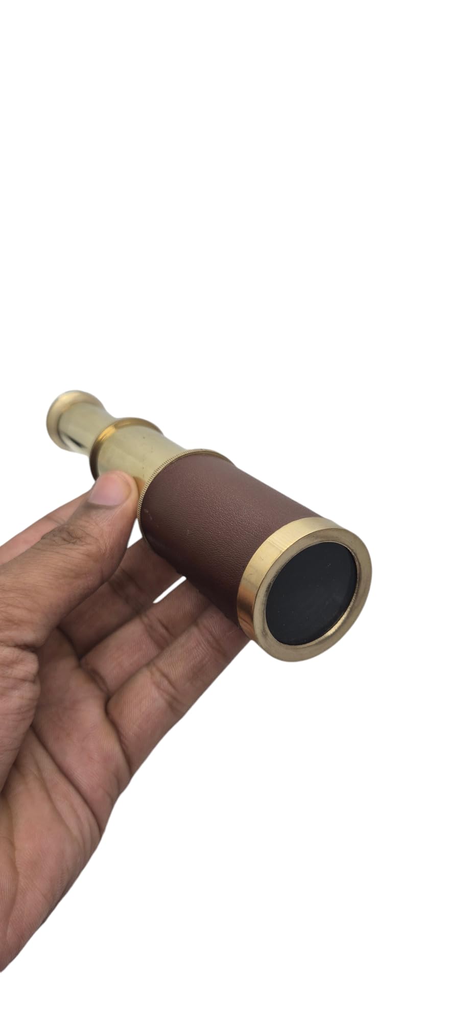 Prime NAUTICAL 6-Inch Brass Spyglass | Collapsible Handheld Telescope