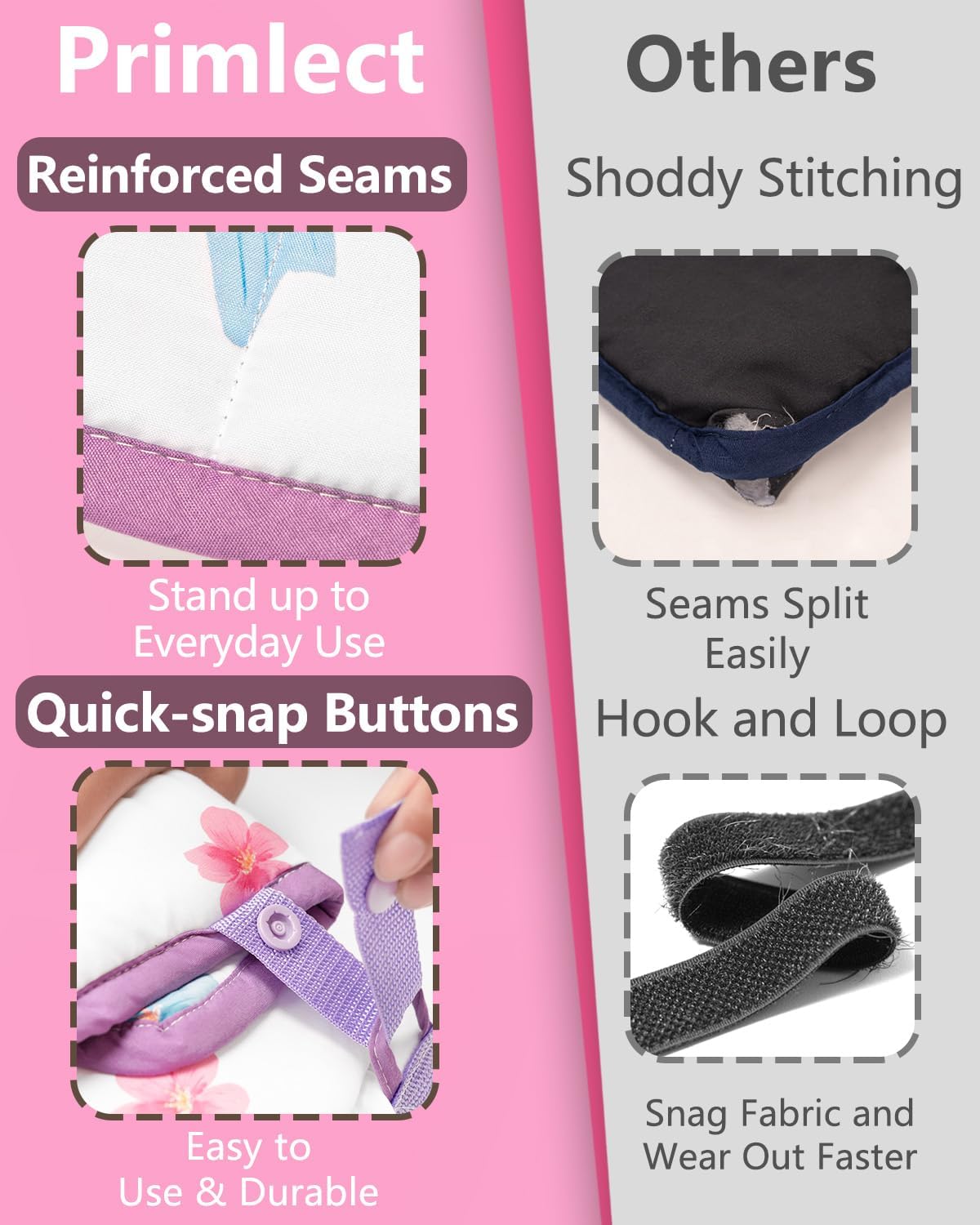PRIMLECT Toddler Nap Mat with Removable Pillow & Flannel Blanket – Butterfly
