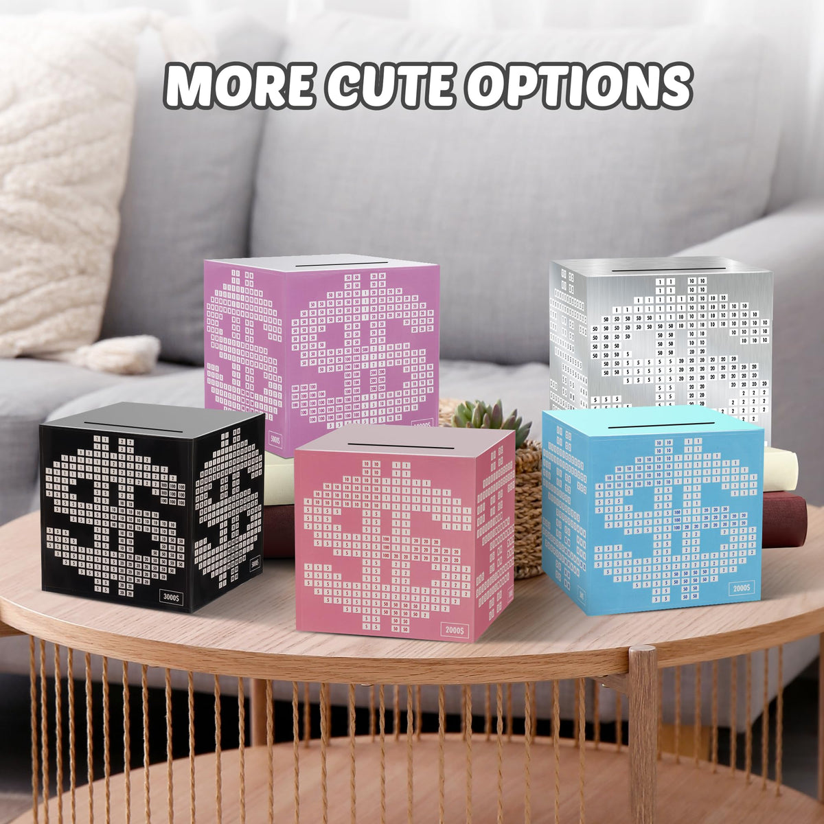 Primo Lines Money Saving Box Challenge – Unbreakable Metal Safe with Goal Tracker