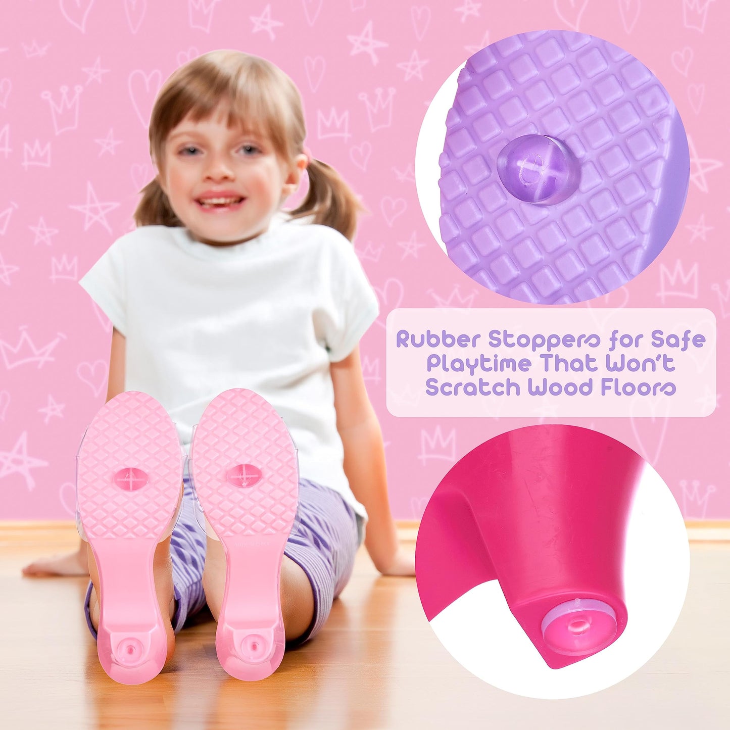 3-Pack Princess Shoes Set for Toddlers | Dress-Up Heels by PRINCESS EXPRESSIONS