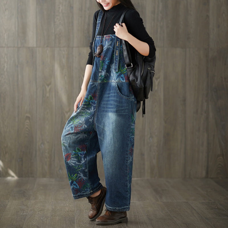 Distressed Denim Romper - Street Style