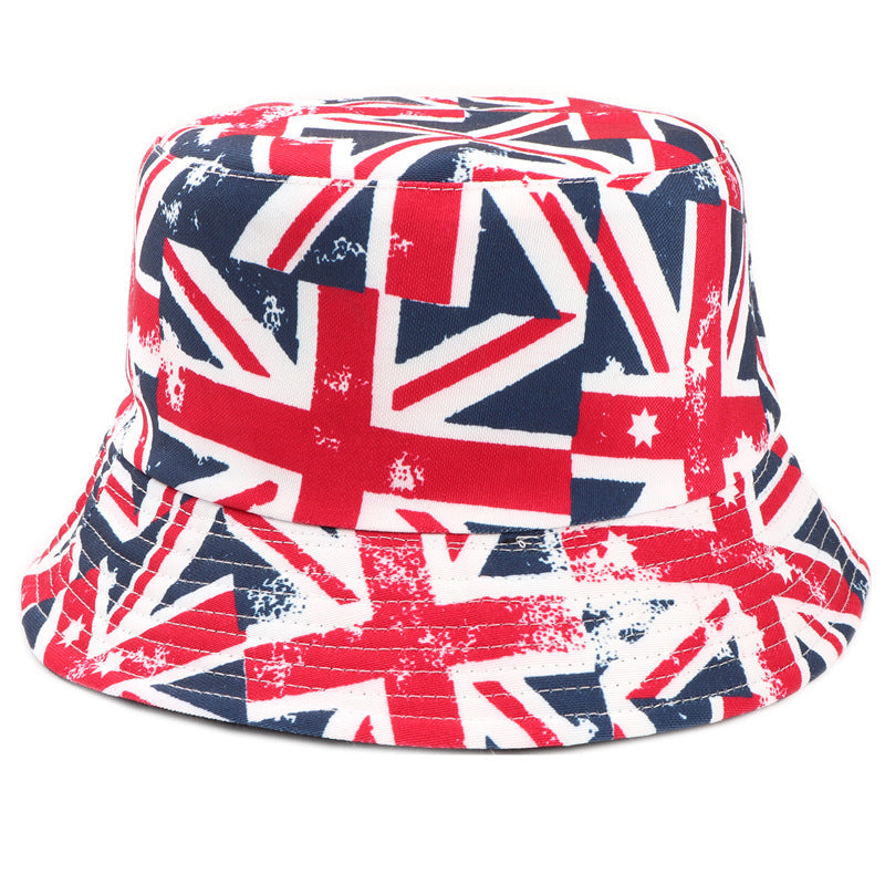 Printed Reversible Fisherman Hat, Unisex Sun Hat