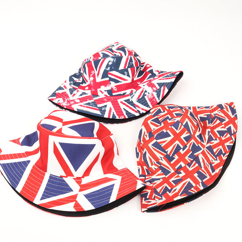 Printed Reversible Fisherman Hat, Unisex Sun Hat